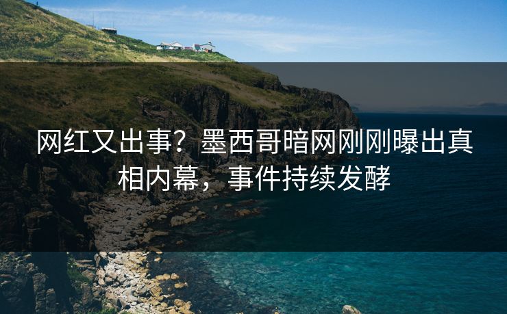 网红又出事？墨西哥暗网刚刚曝出真相内幕，事件持续发酵