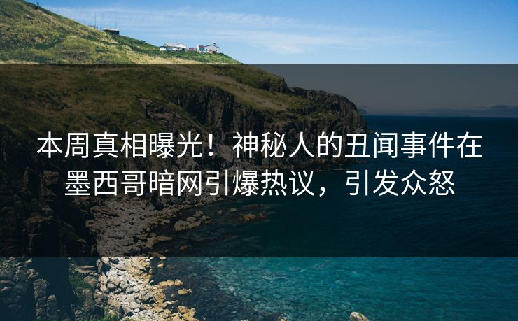 本周真相曝光！神秘人的丑闻事件在墨西哥暗网引爆热议，引发众怒
