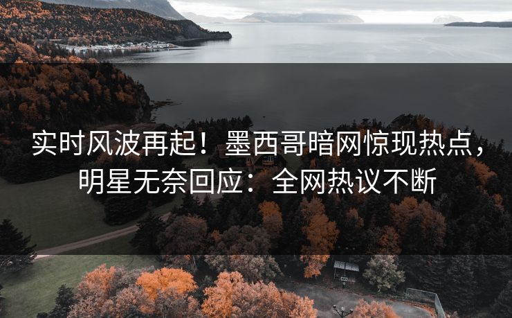实时风波再起！墨西哥暗网惊现热点，明星无奈回应：全网热议不断