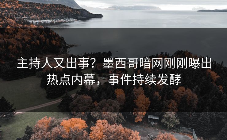 主持人又出事？墨西哥暗网刚刚曝出热点内幕，事件持续发酵